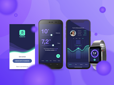 Kuristo - part 3 dashboard fitness login run tracker