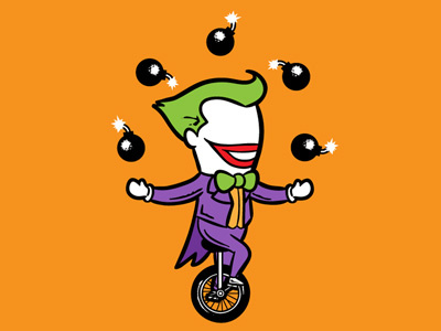 Part Time Job 025 - Circus art batman comic dark knight flying mouse 365 illustration joker lol movie parody