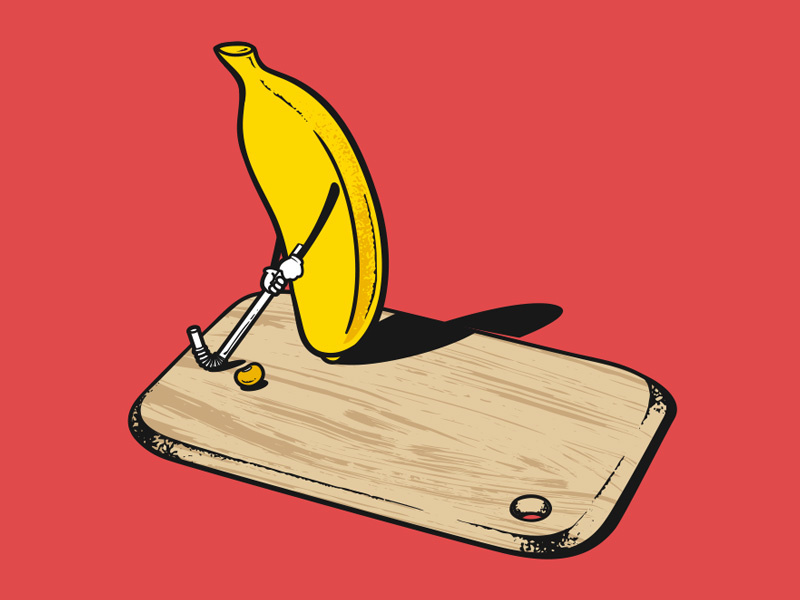 CHOP BOARD GOLF CLUB 🍌 by Chow Hon Lam on Dribbble