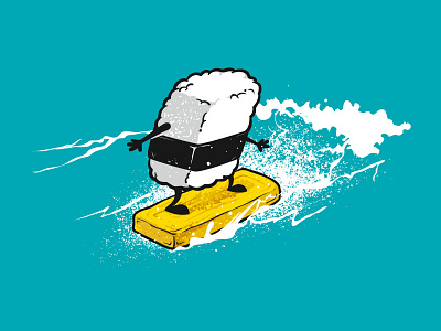 SURFING DAY 🏄 🍣 by Chow Hon Lam on Dribbble