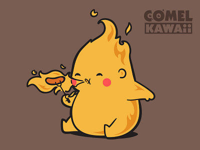 COMEL KAWAii 003 - Api comel kawaii cute fire food patreon