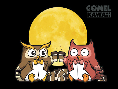 COMEL KAWAii 008 - Coffee Bros animals coffee comel kawaii.elephant cute flying mouse 365 mooon owl patreon