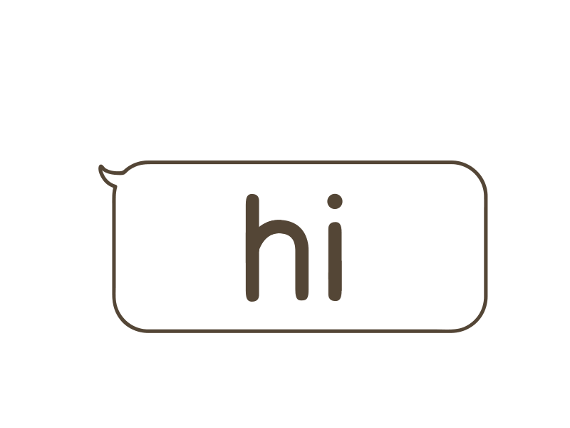 Hi! Word - Hi - Sticker