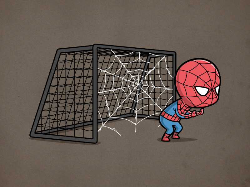 Sporty Spider Man - Soccer by Chow Hon Lam on Dribbble