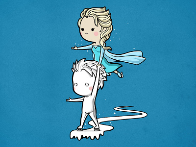 Sporty Elsa & Iceman - Figure Skating