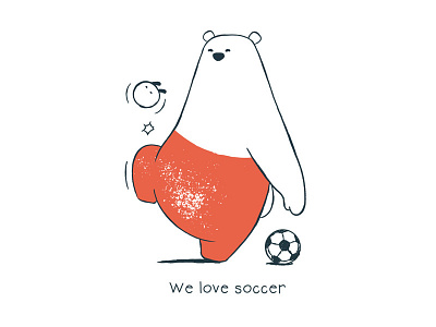 Tu and Ted - We Love Soccer bear bunny chow hon lam art illustration polar bear rabbit story storytelling tu and ted