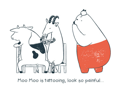 Tu and Ted - Tattoo bear bunny chow hon lam art illustration polar bear storytelling tattoo tu and ted