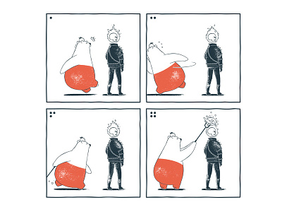 Tu and Ted - Multiple Use bear bunny chow hon lam art illusion illustration line webtoon polar bear tu and ted webcomic webtoon