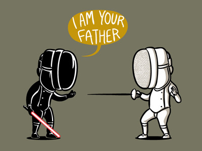 I Am Your Father art chow hon lam cinema cute darth vader design flying mouse flying mouse 365 food funny illustration lightsaber lol luke movie popcorn star war star wars t shirt tee witty