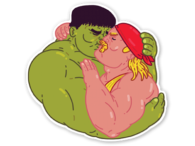 True Love hogan hot hulk illustration sexy