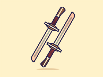 Twin Swords illustrator minimal tales twin swords vector