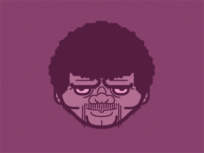 Royal with Cheese bright character illustrator minimal pop culture purple vector