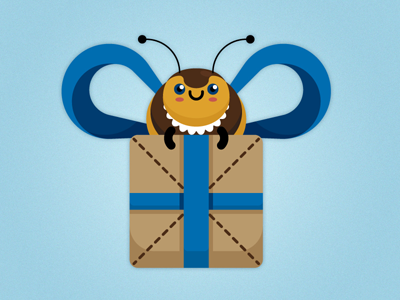 Bee Concept bee illustrator logo mascot vector