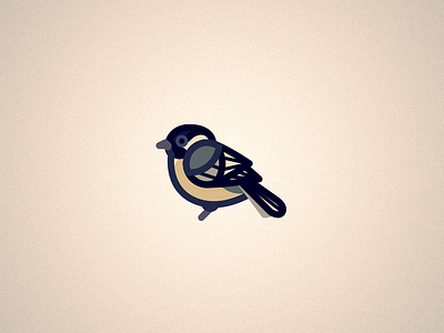 Chickadee bird chickadee illustrator minimal