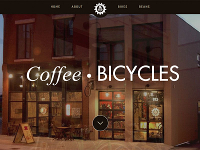 The Hub Coffee & Bikes bikes coffee css3 html website