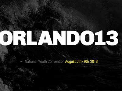Orlando13 conference css3 html website youth