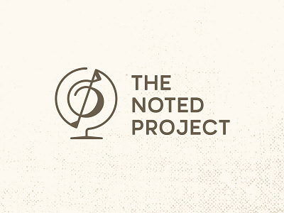 The Noted Project brand branding g clef global icon identity logo mark music the noted project travel treble