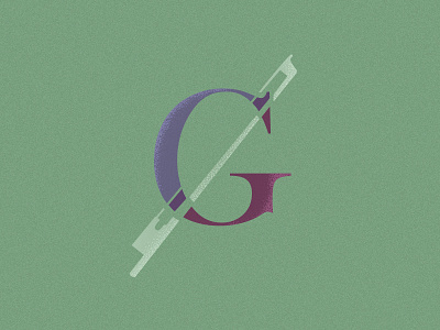 Georgian String Quartet logo bow branding cello classical g icon iconography letter logo music quartet violin