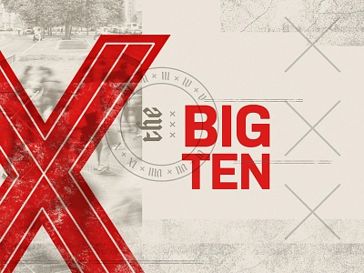 The Big Ten - v2 biblical church collage numerals sermon sermon series stamp texture typography x