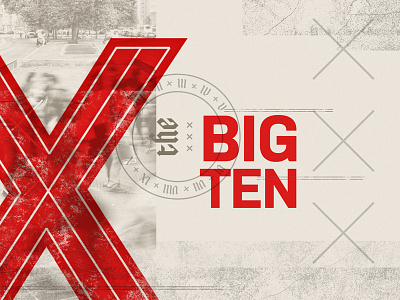The Big Ten - v2 biblical church collage numerals sermon sermon series stamp texture typography x