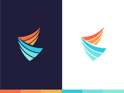 Healthcare Logo - Option 1 brand branding bright colorful design health healthcare icon logo wings