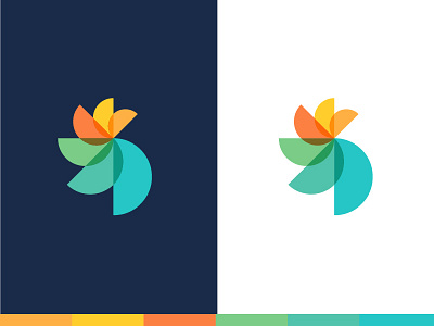 Healthcare Logo - Option 3 brand branding bright colorful design health healthcare icon logo semicircle
