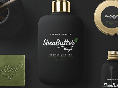 final packaging design for client - sheabutterguys.co.uk branding concept packaging