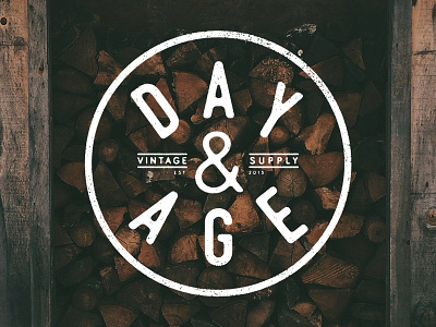 Day & Age || Branding Concept hand drawn handdrawn texture type wood