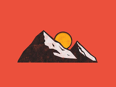 Boulder WIP 2 branding illustration sun texture