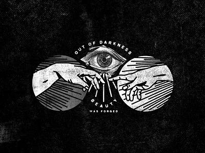 Out of Darkness branding illustration texture