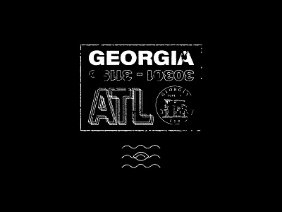 ATL atlanta branding design illustration texture typography typography design