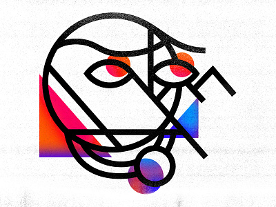 Eyes to the Future branding color colour custom design gradient illustration ipad line sci fi texture