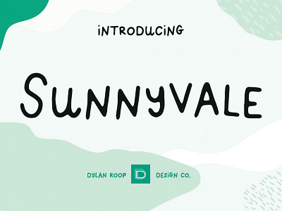 Sunnyvale - A Playful Sans Serif color colour design font fun handwritten playful sans serif sunnyvale type typography