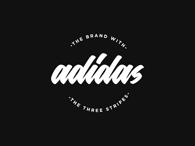 Adidas Logotype art branding calligraphy design hand hand lettering identity lettering logo logotype type typography