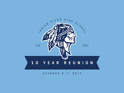 IRHS 10 Year Reunion badge class reunion logo reunion