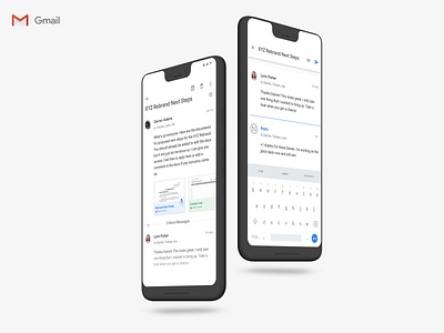 Gmail Material Design 2.0 Update (Message Detail) android email gmail google material design 2 pixel 3 product design redesign ui update ux