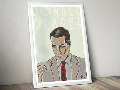 Donald Draper - Mad Men art design donald draper illustration mad men poster
