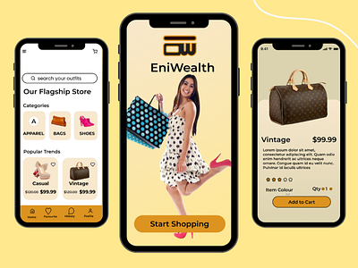 EniWealth figma mobile app mockup prototyping ui ui interface