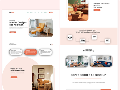 Pacview Interiors. design figma graphic design mockup ui ux