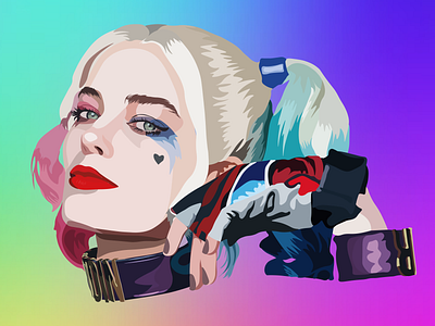 Vector Portrait (Harley Quinn)