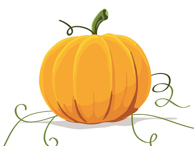 punkin' illustration pumpkin