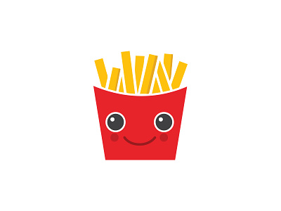 Happy Fries cartoon fast food food fries