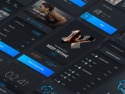 Workout of the day - 4 app feedback fitness profile progress training ui ux wod workout