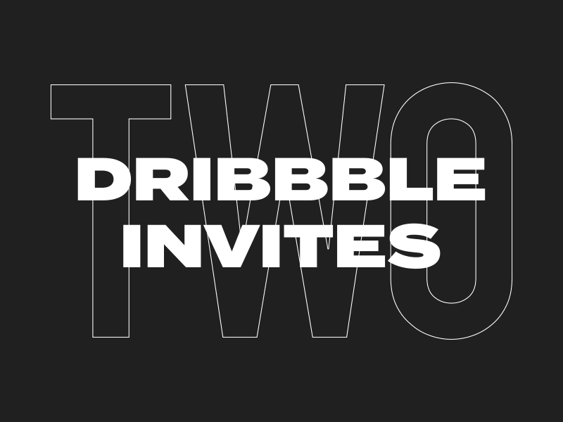 2 Dribbble Invites after effects dribbble giveaway invitations invites join motion