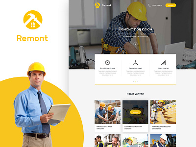 Construction landing page