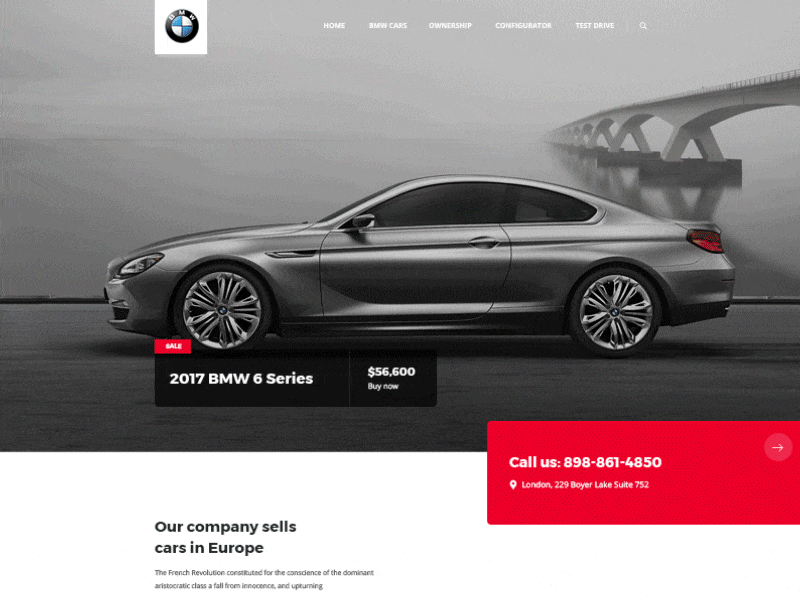BMW car dealer website motion bmw car dealer motion