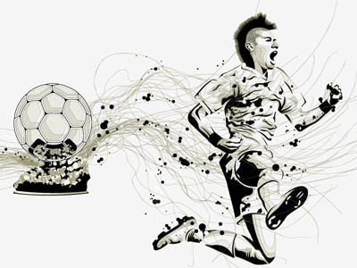 Neymar ballon barcelona brazil dor fcb football futebol illustrarion jogador neymar player soocer