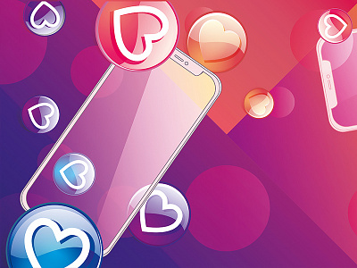 Presentation of a new phone branding design graphic design illustration logo vector