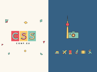 CSSconf EU ci css conf icons logo shapes