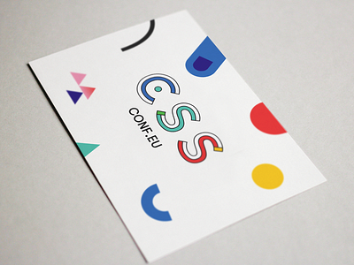 CSSconf EU postcard card conference logo postcard swag